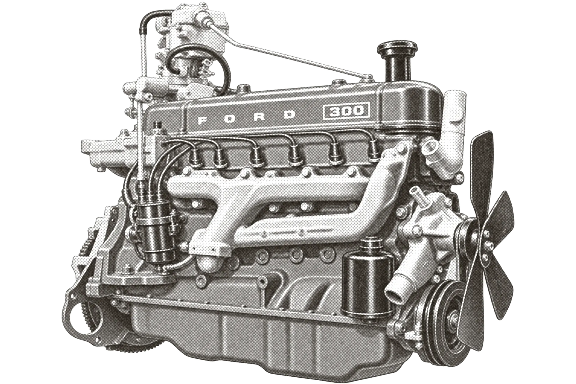 Diagram callback to the Ford 300 inline-six